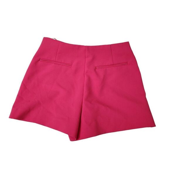 Zara Skort Medium Hot Pink Bloggers Favorite Asymmetrical High-Rise Mini Boho - Picture 6 of 9